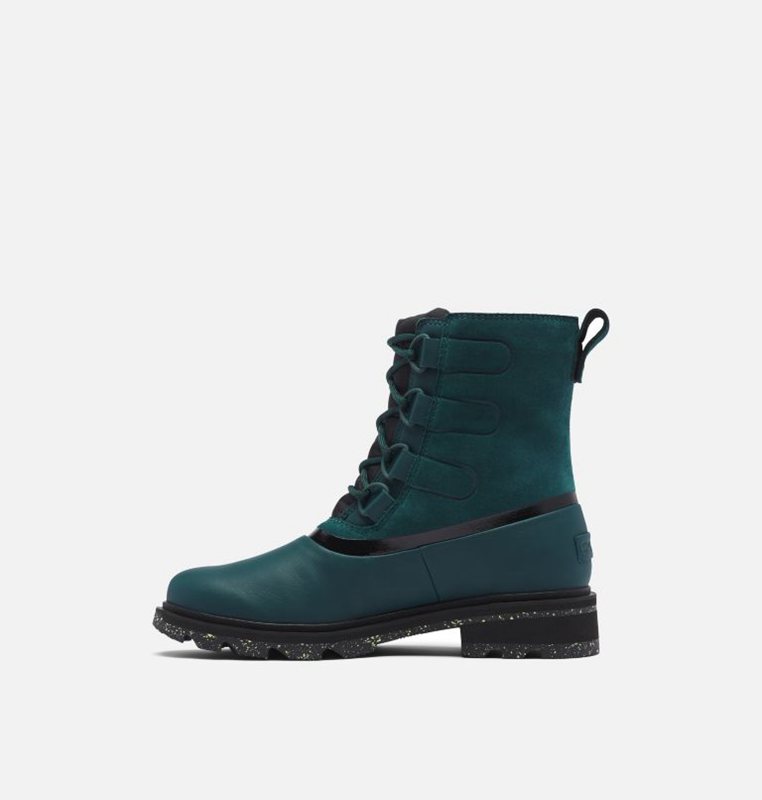 Sorel Dam Gummistövlar Marinblå - Lennox™ Street Lace Mid - CAH-408625